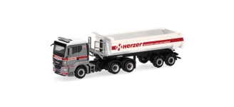Herpa 319164 - H0 - MAN TGS TN Kipp-Sattelzug Herzer